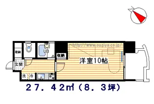 オーパス・ワン【8階】の間取り