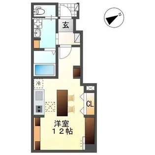 コーポ峯のハタ【2階】の間取り