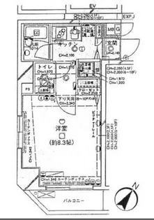 パレステュディオ東京八重洲通り【3階】の間取り
