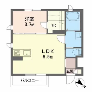 シャーメゾンアヴニール?【1階】の間取り