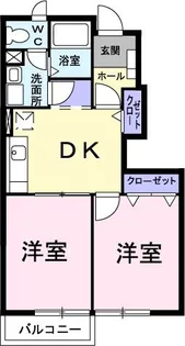 エレガントハウスB【1階】の間取り