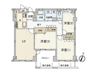 パティオス8番街【4階】の間取り