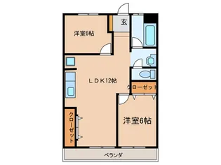 メゾン大和【2階】の間取り