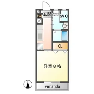 コーポエル【2階】の間取り