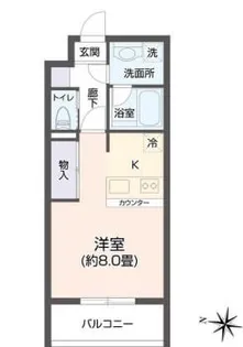 ヴィアーレ新寺【6階】の間取り