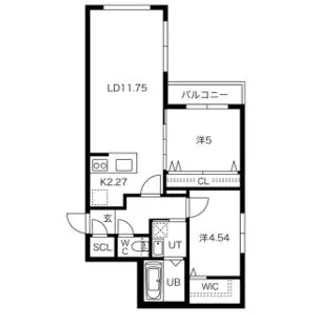 グランドサクセス琴似駅【2階】の間取り