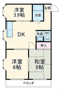 ロイヤルハイツ舞【2階】の間取り