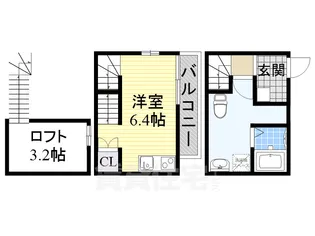 ワンラブ大同町【1階】の間取り