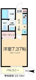 ローレルコーポ2【2階】の間取り