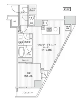 レジディア笹塚II【9階】の間取り