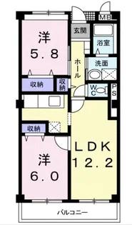 パークグレイス【3階】の間取り