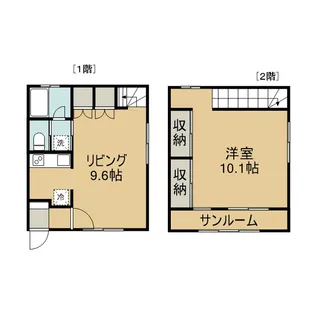 タウンハウスフジの間取り
