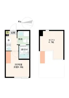 西野MTHレジデンス【2階】の間取り