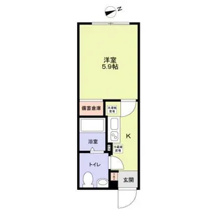 VISTA NAKANOーFUJIMICHO【1階】の間取り