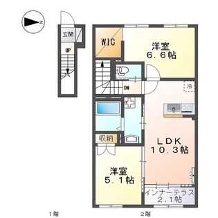 Merveille(メルヴェール)【2階】の間取り