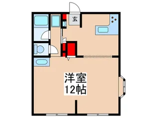 ハピネス池田【1階】の間取り