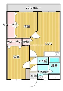 オレンジマンション【1階】の間取り