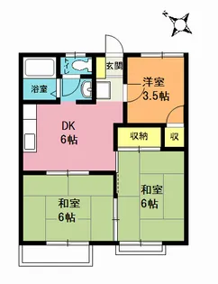 カームハイツ【2階】の間取り