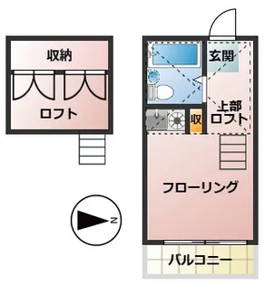 メゾンかえで【2階】の間取り