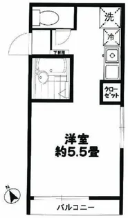 ヒルサイド大崎【3階】の間取り