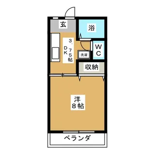 植木ハイツVI【2階】の間取り