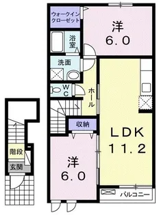 プラシード カーサ III【2階】の間取り