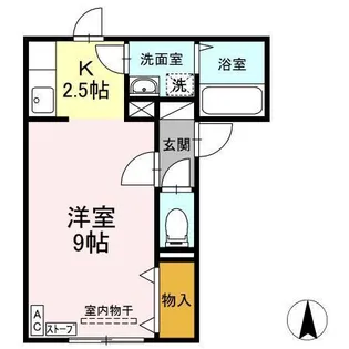 ハイセレールつるや【2階】の間取り