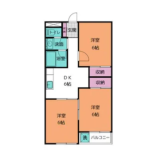 タウンヒル芹沢’88【3階】の間取り