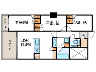 プレサンスグラン京都東洞院【1階】の間取り