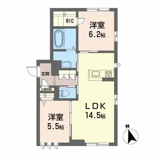 ブリーロ・タラ【1階】の間取り