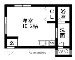 サン・friends東大久手【1階】の間取り