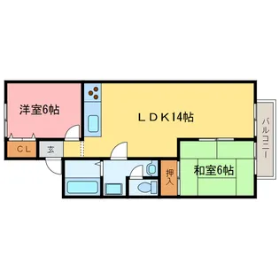 パストラル瀬田【1階】の間取り