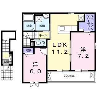 コンフォート小林I II【2階】の間取り