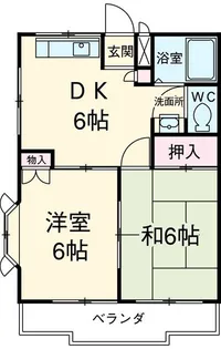 東和ハイツ【2階】の間取り