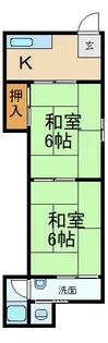 四宮ハイツ香里園10棟【2階】の間取り