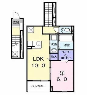 PEANUTS(ピ-ナッツ)【2階】の間取り