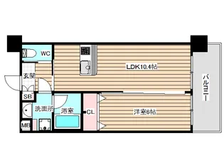 Dimus福島【11階】の間取り