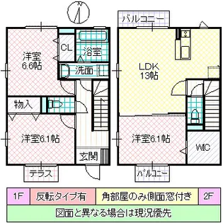 コンフォート大里【2階】の間取り