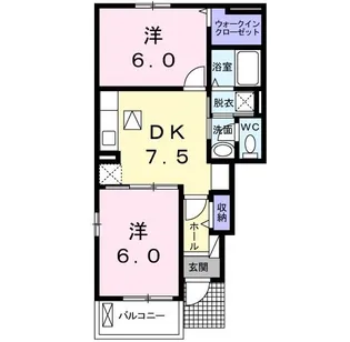 ロワンテール I【1階】の間取り