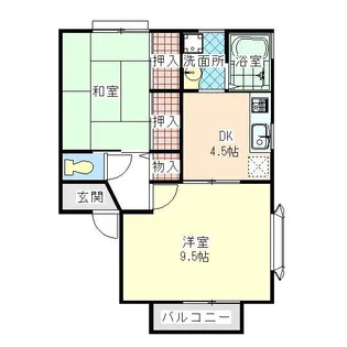 ヴィライワサキ【1階】の間取り