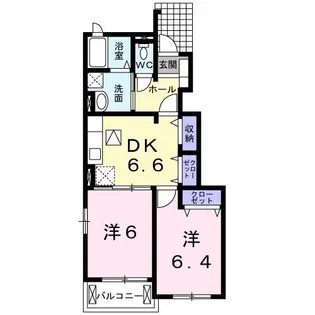 モン・サン・クレールI【1階】の間取り