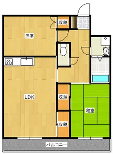 マンション山本参番館【7階】の間取り