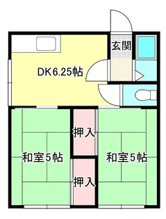 葵ハイツ【2階】の間取り