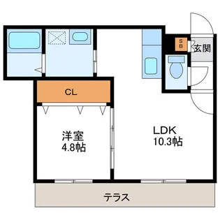 GLASS N21 グラスN21【1階】の間取り