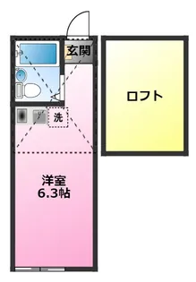 ユナイトステージ元住吉壱番館【2階】の間取り