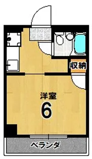 ヒノキハイツ【2階】の間取り