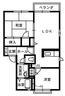 ミレニアムタウン2000【1階】の間取り