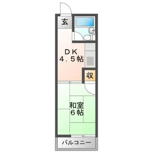 リルームス宇佐【3階】の間取り