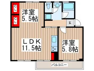 みさと団地12街区6号棟【3階】の間取り