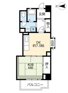 UR高見フローラルタウン五番街【7階】の間取り
